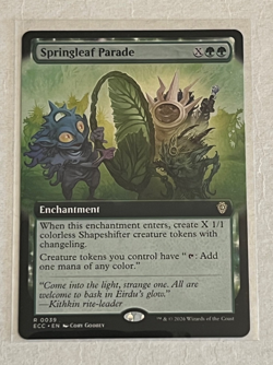 MTG Springleaf Parade - Extended Art - Lorwyn Eclipsed #39 - Image 1