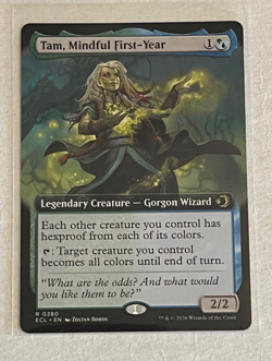 MTG Tam Mindful First-Year - Extended Art - Lorwyn Eclipsed #380 - Image 1