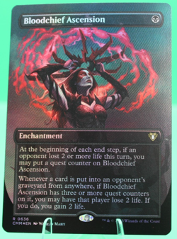 MTG - Bloodchief Ascension Borderless CMM0636 - Commander Masters - Foil NM - Image 1