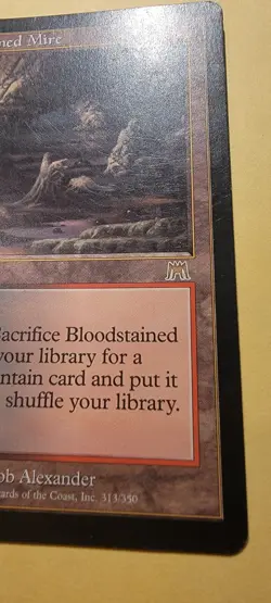 Bloodstained Mire ONSLAUGHT Magic The Gathering MTG #313 Rob Alexander - Image 5