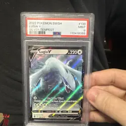 Lugia V 138/195 - Pokemon TCG Silver Tempest 2022 - PSA 9 Mint Graded Card - Image 1