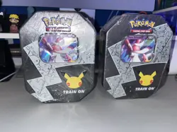 2 Pokemon TCG 25th Anniversary Celebrations Tins Dark Sylveon V Factory Sealed - Image 1