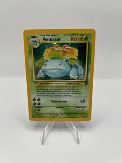 Pokemon TCG Venusaur Holo 18/130 Base Set 2 WOTC Unlimited 2000 - MP - Image 1