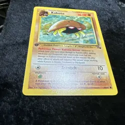 Pokemon TCG Fossil 1st Edition 50/62 Kabuto LP+ - Image 2