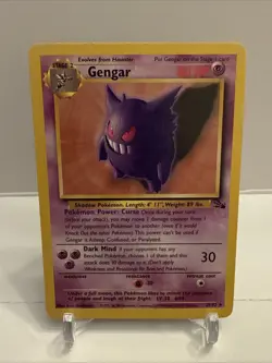 Pokemon TCG Gengar 20/62 Fossil Regular Unlimited WOTC Vintage - Image 1