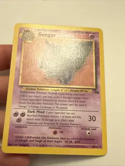 Pokemon TCG Gengar 20/62 Fossil Regular Unlimited WOTC Vintage - Image 4