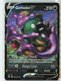 Garbodor V SWSH07: Evolving Skies 100/203 - Ultra Rare NM - Pokemon TCG - Image 1