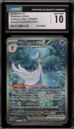 Pokemon Gardevoir ex Paldean Fates Special Illustration Rare #233 CGC 10 - Image 1