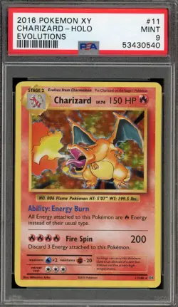 Pokemon Charizard XY Evolutions Holo Rare #11 PSA 9 Mint - Image 1