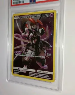 Pokemon 2019 Fall Chest Black Star Promo Armored Mewtwo Full Art #SM228 PSA 6 EX - Image 3