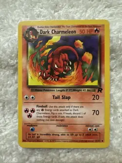 Pokemon TCG Dark Charmeleon Team Rocket Non-Holo Rare 32/82 LP DC1 - Image 1