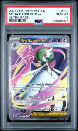 2025 POKEMON MEG EN-MEGA EVOLUTION ULTRA RARE #159 MEGA GARDEVOIR EX PSA 10 - Image 1