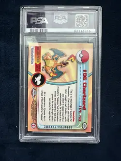 CHARIZARD Pokemon Cad - 2000 Topps Chrome - #6 - Pokemon T.V. Spectra - PSA 9 - Image 2