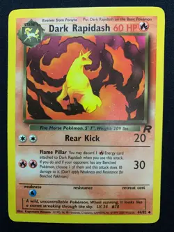 DARK RAPIDASH - 44/82 - TEAM ROCKET - POKEMON CARD - LP - Image 1