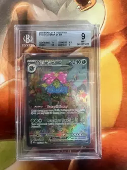 Venusaur ex 198/165 Scarlet 151 Beckett Graded 9 Pokemon Trading Card Game - Image 1