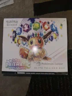 Prismatic Evolutions Pokemon Center Exclusive Elite Trainer Box ETB Sealed - Image 1