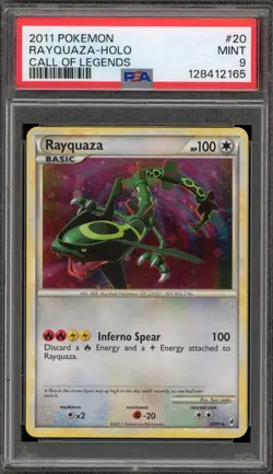 Pokemon Rayquaza Call of Legends Holo Rare #20 PSA 9 Mint - Image 1