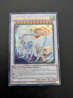 Yu-Gi-Oh Cosmic Blazar Dragon DUSA-EN034 Ultra Rare 1st Edition NM - Image 1