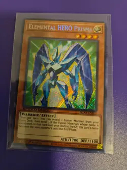 Yu-Gi-Oh! Elemental HERO Prisma SGX4-ENE03 Secret Rare 1st Edition Near Mint - Image 1