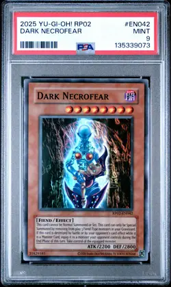 2025 YU-GI-OH! RP02-RETRO PACK 2 #EN042 DARK NECROFEAR PSA 9 - Image 1