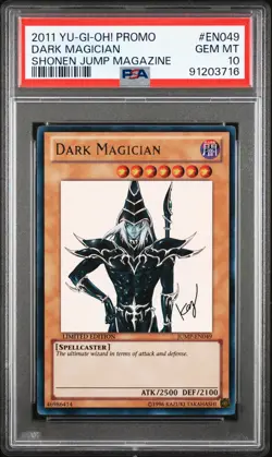 2011 YU-GI-OH! PROMO SHONEN JUMP MAGAZINE #EN049 DARK MAGICIAN PSA 10 - Image 1