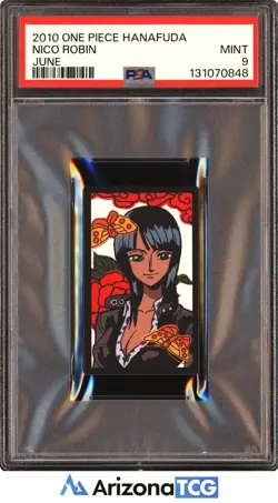 One Piece 2010 Nico Robin June One Piece Hanafuda PSA 9 - Image 1