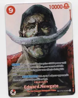 One Piece TCG: Kingdoms of Intrigue *Foil* Edward.Newgate (OP02-004) SP - Image 1