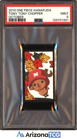 One Piece 2010 Tony Tony Chopper October One Piece Hanafuda PSA 9 - Image 1