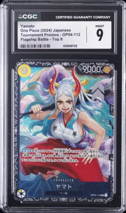 2024 ONE PIECE JPN TOURNAMENT PROMOS FLAGSHIP BATTLE-TOP 8 YAMATO CGC 9 - Image 1