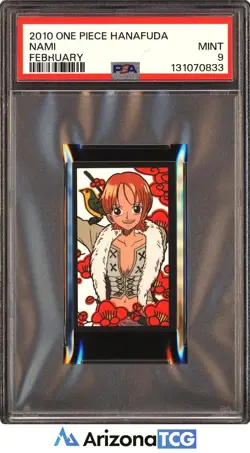 One Piece 2010 Nami February One Piece Hanafuda PSA 9 - Image 1