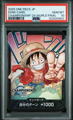 PSA 10 ONE PIECE Card Japanese 2025 CHAMPIONSHIP 2024 WORLD FINAL DON!! CARD - Image 1