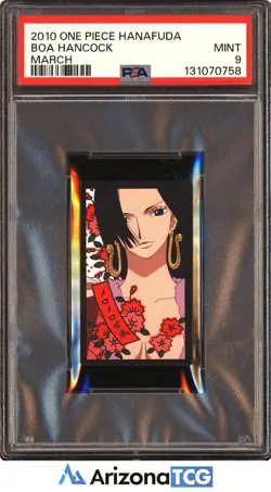 One Piece 2010 Boa Hancock March One Piece Hanafuda Japanese PSA 9 - Image 1