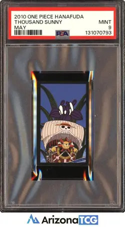 One Piece 2010 Thousand Sunny May One Piece Hanafuda PSA 9 - Image 1