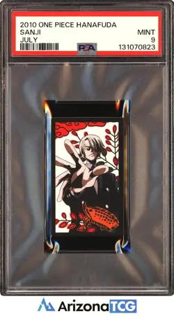 One Piece 2010 Sanji July One Piece Hanafuda PSA 9 - Image 1
