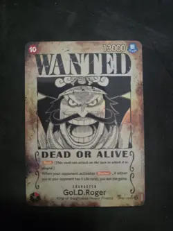Gol D Roger OP09-118 SP Wanted Poster OP13 One Piece Card English Carrying - Image 1