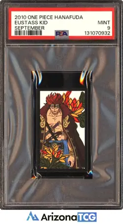 One Piece 2010 Eustass Kid September One Piece Hanafuda PSA 9 - Image 1