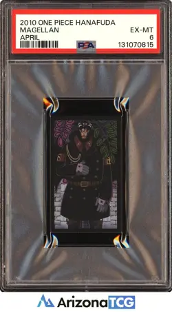 One Piece 2010 Magellan April One Piece Hanafuda PSA 6 - Image 1