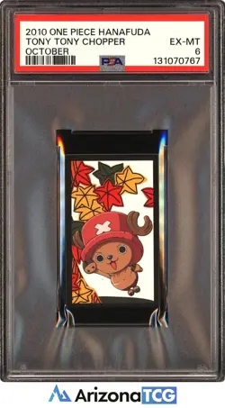 One Piece 2010 Tony Tony Chopper October One Piece Hanafuda PSA 6 - Image 1