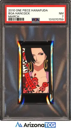 One Piece 2010 Boa Hancock March One Piece Hanafuda Japanese PSA 7 - Image 1