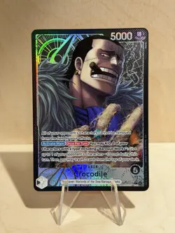 One Piece OP14 The Azure Sea’s Seven - Crocodile OP14-079 Leader Alt Art - Image 1
