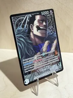 One Piece OP14 The Azure Sea’s Seven - Crocodile OP14-079 Leader Alt Art - Image 2