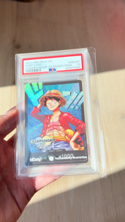 WORLD FINAL DON!! Luffy One Piece 2023 Championship Promo English PSA 10 - Image 2