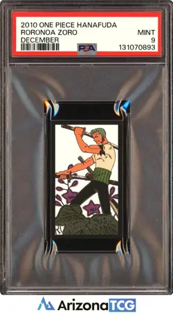 One Piece 2010 Roronoa Zoro December One Piece Hanafuda PSA 9 - Image 1