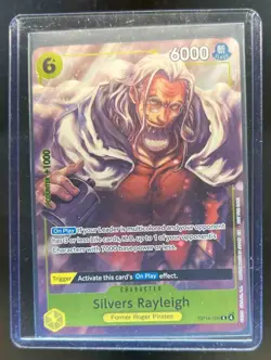 2022 One Piece Silvers Rayleigh Leader Alt Art Azure Sea's Seven Release OP14106 - Image 1