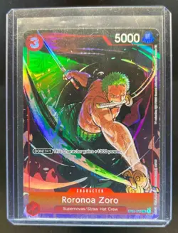 2022 One Piece Roronoa Zoro Rare Gift Collection Alternate Art #ST01-013 - Image 1