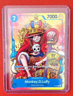 One Piece Card Game Monkey.D.Luffy P-043 2nd Anniversary Promo Card - Image 2