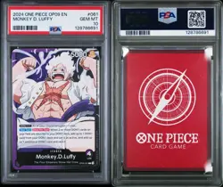 2024 ONE PIECE OP09-EMPERORS IN THE NEW WORLD #061 MONKEY D. LUFFY PSA 10 - Image 3