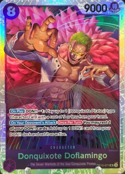• Donquixote Doflamingo • OP10-071 SR Royal Blood Holo Foil One Piece TCG NM - Image 1