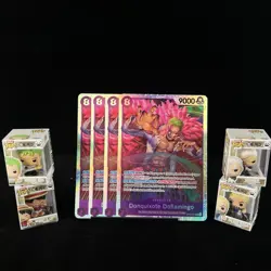One Piece TCG | x4 Playset Donquixote Doflamingo Royal Blood SR OP10-071 |NM ENG - Image 1