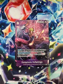 One Piece TCG English OP10-071 Donquixote Doflamingo Alt Art SR NM Condition - Image 1